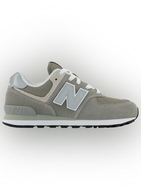 New Balance 574 Core Kids Grey Suede & Mesh Sneaker